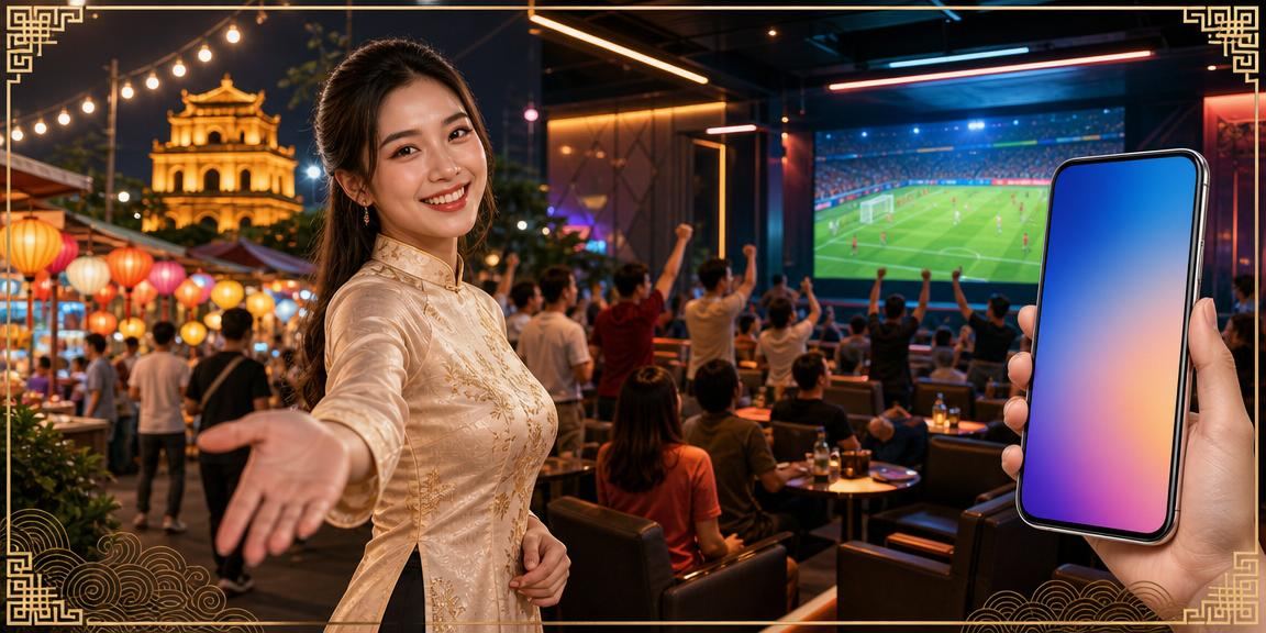 Người dùng Hà Nội truy cập wvip trên điện thoại tại chợ đêm